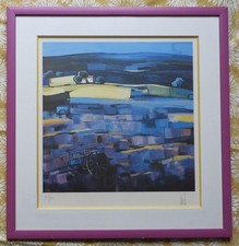 Léon ZANELLA (XXè) Grande lithographie (numérotée / signée) Paysage de Provence