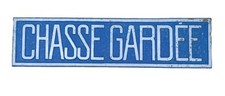 Ancienne plaque tôle Chasse