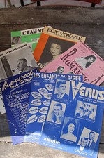  PARTITIONS ANCIENNES x 7 -