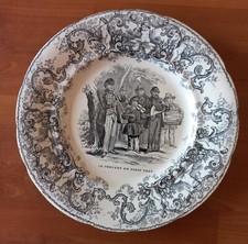 Assiette faience Creil