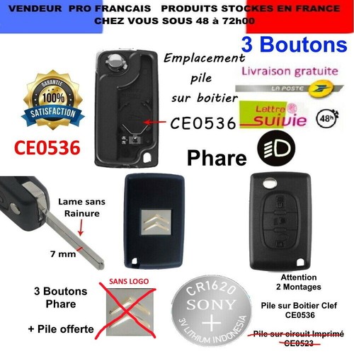 Coque clé plip ce0536 - coque,