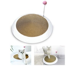 D92D Griffoir Lit Griffoir En Carton Avec Jouet À Griffer 45 X 45 X 43 Cm