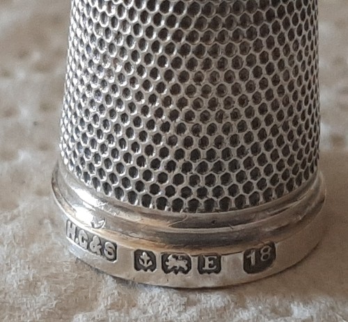Dé coudre argent - dé,