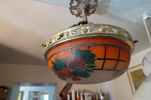 Suspension art deco verre - suspension,