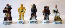 STAR WARS 2007 - Lot de 5  Fèves  brillantes 2007