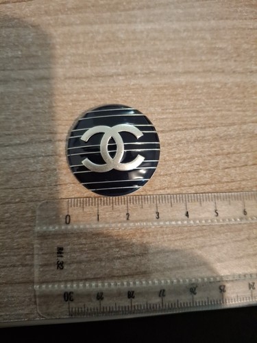 Gros bouton chanel 32mm noir - bouton,
