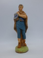 Personnage de crèche - le berger au chapeau - hauteur 18 cm