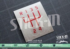 Autocollant Stickers Renovation Pommeau R19 16S V  Gear knob gearknob R19