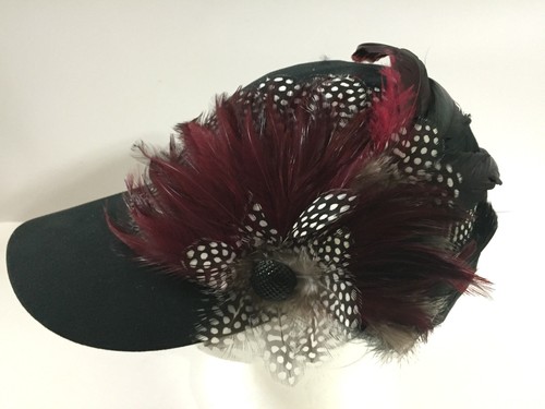 Black feather cap - feather,