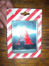 ancien pochoir zinc alphabet