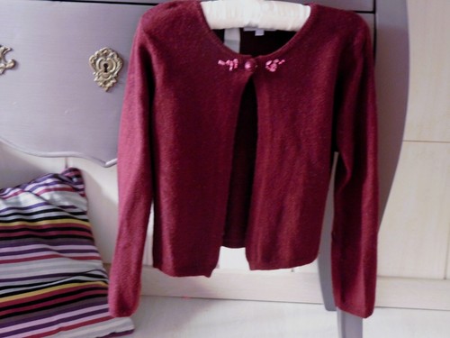 Gilet cachemire laine - fille, 8