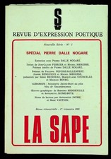 La Sape. Revue d'expression poétique. Nouvelle série n°1 - Spécial Pierre Dalle 