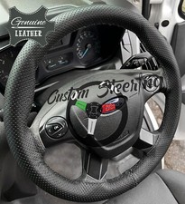 Noir Perforé Housse Volant Cuir Pour Ford Kuga 2013 - 2018