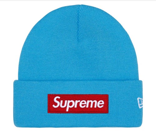 Supreme box logo beanie cyan - beanie,