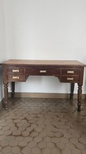 Bureau en chêne massif – 4 tiroirs dont 1 double – fin XIXᵉ