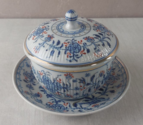 Ancien sucrier porcelaine - ancien, en
