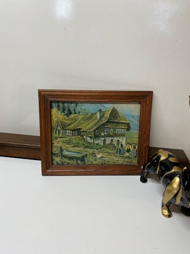 Tableau peint sur bois - peint, le