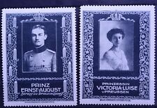 1913 PRINZ ERNST AUGUST VICTORIA LUISE PRUSSE PREUSSEN GERMANY POSTER STAMPS