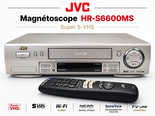 Magnétoscope jvc s6600ms - jvc, hr-s6600ms