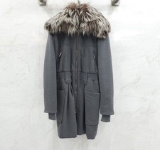 Dior Doudoune longue en argent