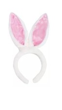 White Pink bunny rabbit ears