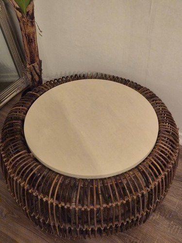 Table basses rotin tŕes - en,