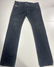JEAN HOMME DIESEL W32 L32 REGULAR SLIM STRAIGHT SAFADO 008Z8 BLEU FONCÉ...