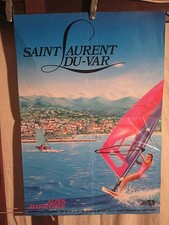 AFFICHE SURF VAR   FEMME COULEURS 