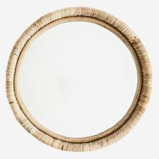 Miroir Rond Bambou Avec Cadre