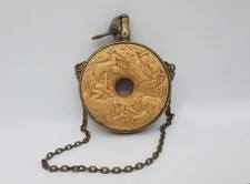 Poire à poudre réplica en laiton et résine - Allemagne - Années 1960