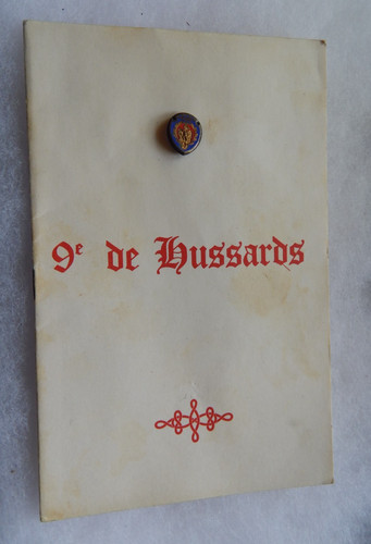 Livret 9ème régiment de - livret, du