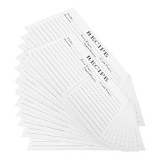 50 Sheets Cartes De Recettes