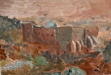 Belle peinture à l'huile impressionniste J. Joshua (XXe siècle)