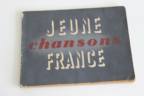Livret chansons jeune france - chansons,
