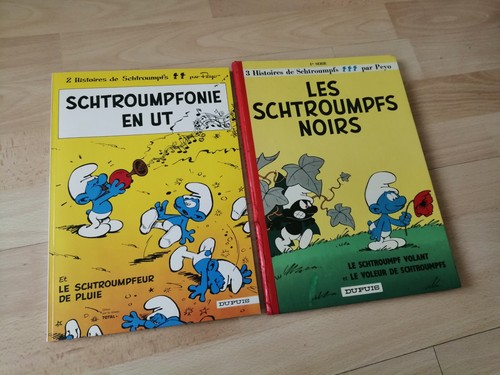 Les schtroumpfs noirs dos - bd,