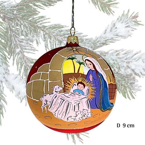 Boule noël verre soufflé - boule,