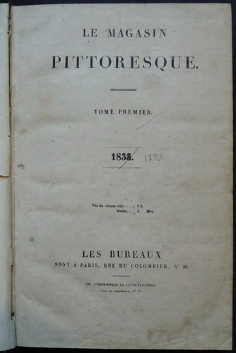 Magasin pittoresque tome - le,