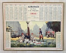 ALMANACH CALENDRIER PTT 1932 IMPRIMERIE OBERTHUR COMPLET  INTERIEUR VOSGES