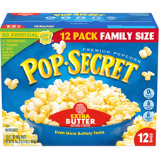 Popcorn, Extra Butter, 3.2 Oz Bags, 12 Ct