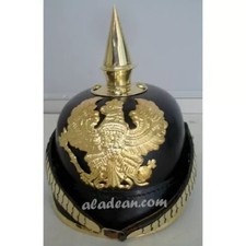Casque en cuir prussien à