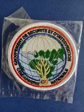 GENDARMERIE - ECUSSON BRODE ROND ""CENTRE DE FORMATION DU G.S.I.G.N.""