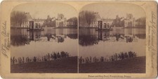 Château de Fontainebleau France Photo Stereo Stereoview Papier Citrate Vintage 