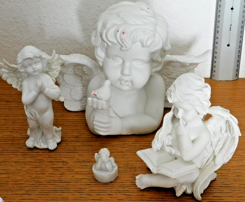 Lot statue buste tete ange - 3,