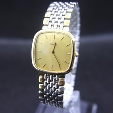 Omega De Ville Vintage Or Argent Quartz Montre Hommes Authentique Travail