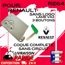 COQUE BOITIER POUR CARTE RENAULT LAGUNA II ESPACE4 VELSATIS * 3 BOUTONS NO LOGO