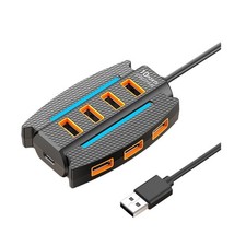 2X(Hub USB 1,2 M 10 Ports USB
