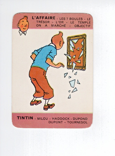 Jeu cartes tintin 1962 - de,