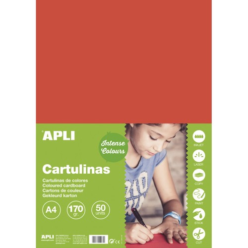 Carton couleur rouge 170 - rouge,