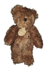 Peluche doudou ours marron longs poils 20 cm Histoire d'Ours