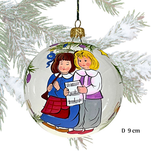 Boule noël verre soufflé - noël,